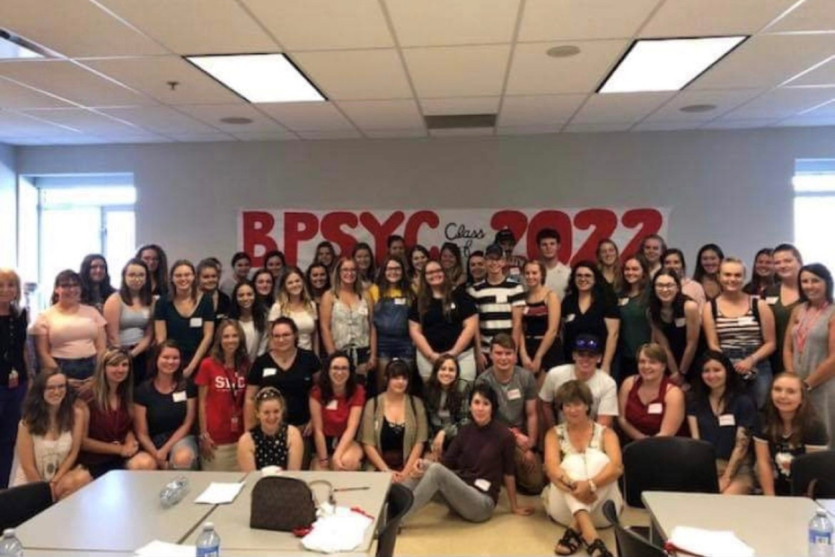 A group picture of the Class of 2022 BPSYC taken in Fall 2018.